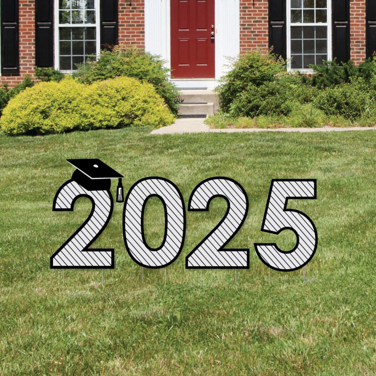 Big Dot of Happiness Graduation Cheers - 2025 Yard Sign Outdoor Lawn Decorations - Graduation Party Yard Signs - 2025